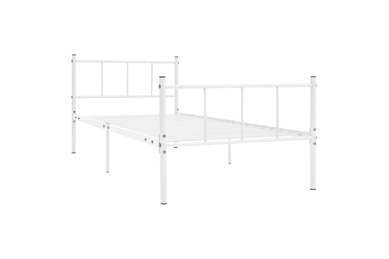 Sengeramme hvit metall 90x200 cm - Møbler - Senger - Sengeramme & sengestamme