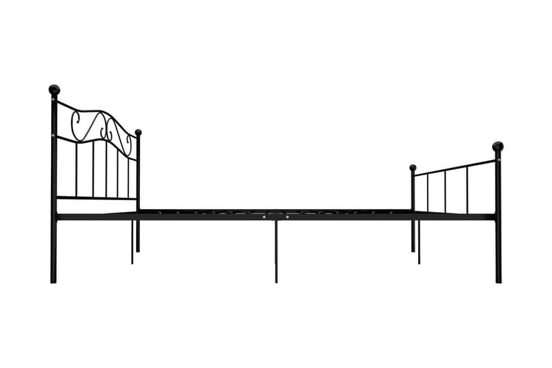 Sengeramme svart metall 180x200 cm - Svart - Møbler - Senger - Sengeramme & sengestamme