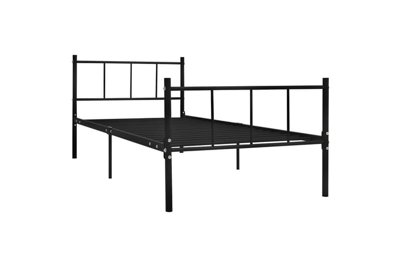 Sengeramme svart metall 90x200 cm - Møbler - Senger - Sengeramme & sengestamme