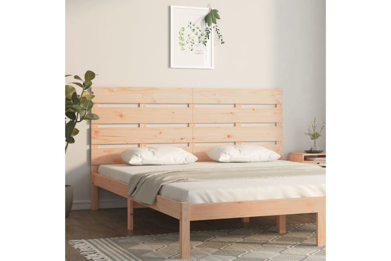 beBasic Sengegavl 140x3x80 cm heltre furu - Brun - Møbler - Senger - Sengetilbehør - Sengegavl