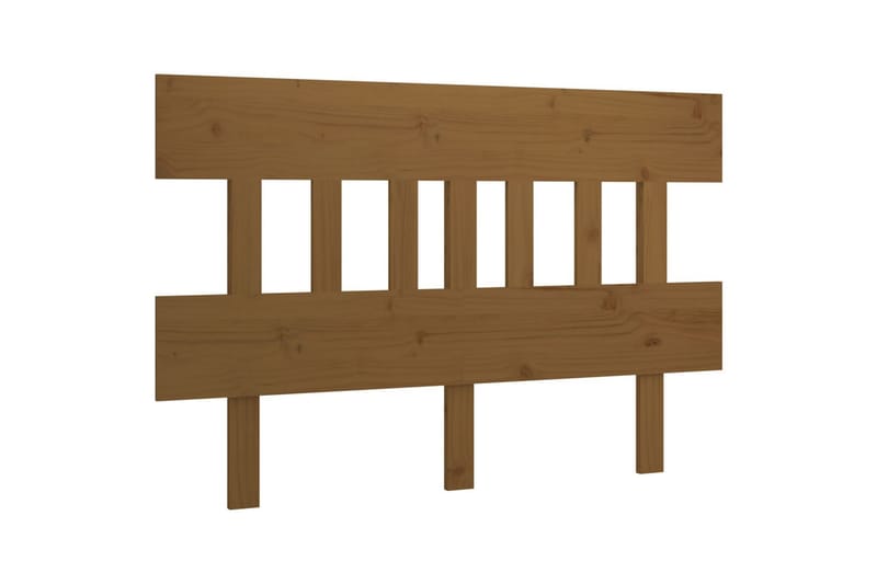 beBasic Sengegavl honningbrun 123,5x3x81 cm heltre furu - Brun - Møbler - Senger - Sengetilbehør - Sengegavl