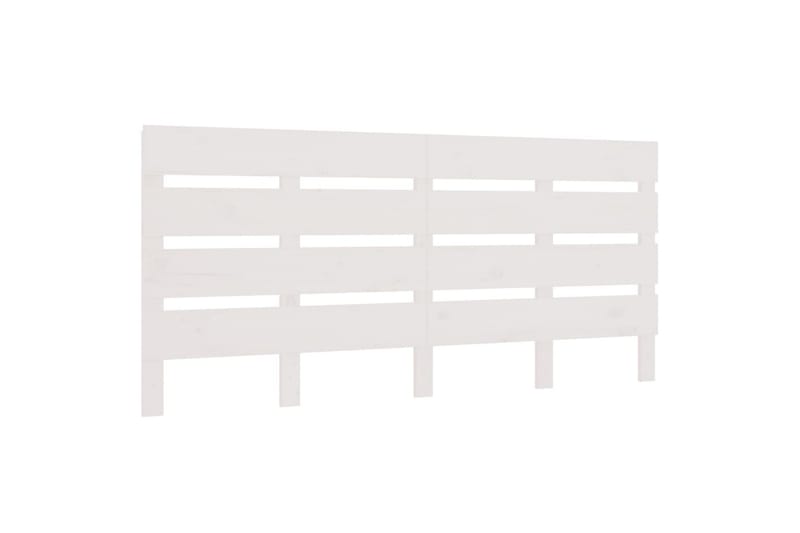 beBasic Sengegavl hvit 160x3x80 cm heltre furu - Hvit - Møbler - Senger - Sengetilbehør - Sengegavl