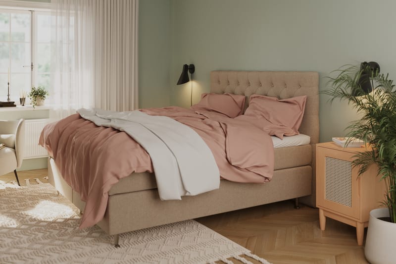 Sengegavl Boxford 160 cm - Beige - Møbler - Senger - Sengetilbehør - Sengegavl