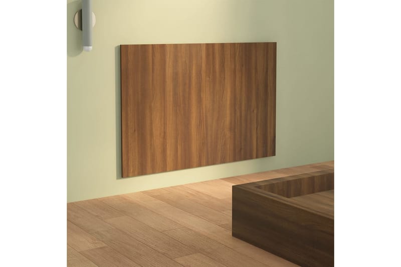 Sengegavl brun eik 120x1,5x80 cm konstruert tre - Brun - Møbler - Senger - Sengetilbehør - Sengegavl