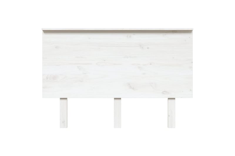 Sengegavl hvit 124x6x82,5 cm heltre furu - Hvit - Møbler - Senger - Sengetilbehør - Sengegavl