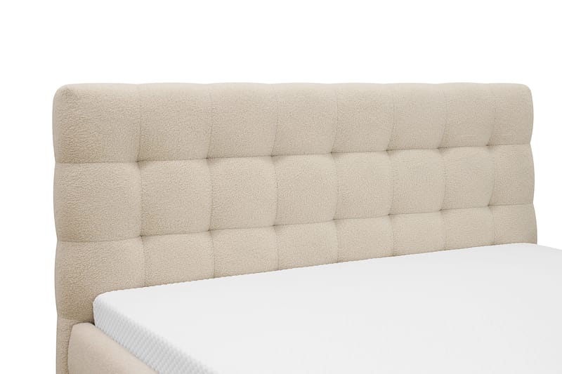 Teddy Komplett Sengpakke Sengeramme med Madrass 180x200 cm - Beige - Møbler - Senger - Rammeseng