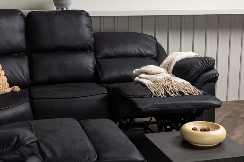 Reclinersofa Phoebe - Svart - Møbler - Sofaer - Reclinersofaer