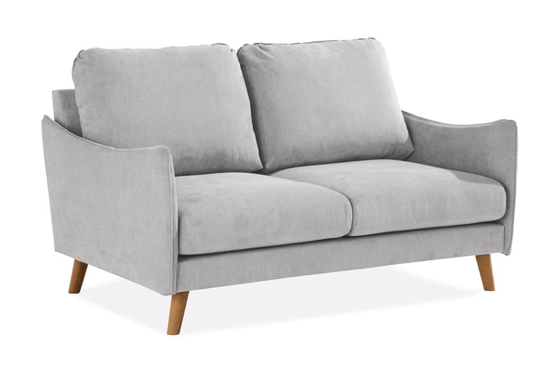 2-seter Sofa Colt Lyx - Lysegrå/Eik - Møbler - Sofaer - 2 seter sofa