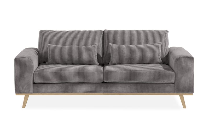 2-seter Sofa Haga Cordfløyel - Grå - Møbler - Sofaer - 2 seter sofa