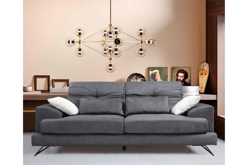 2-Seter Sofa Marcinda - Svart - Møbler - Sofaer - 2 seter sofa