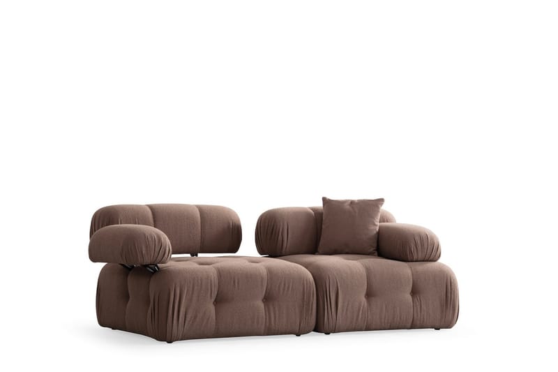 Boblende Sofa 2-seter Belgin - Cappuccino - Møbler - Sofaer - 2 seter sofa