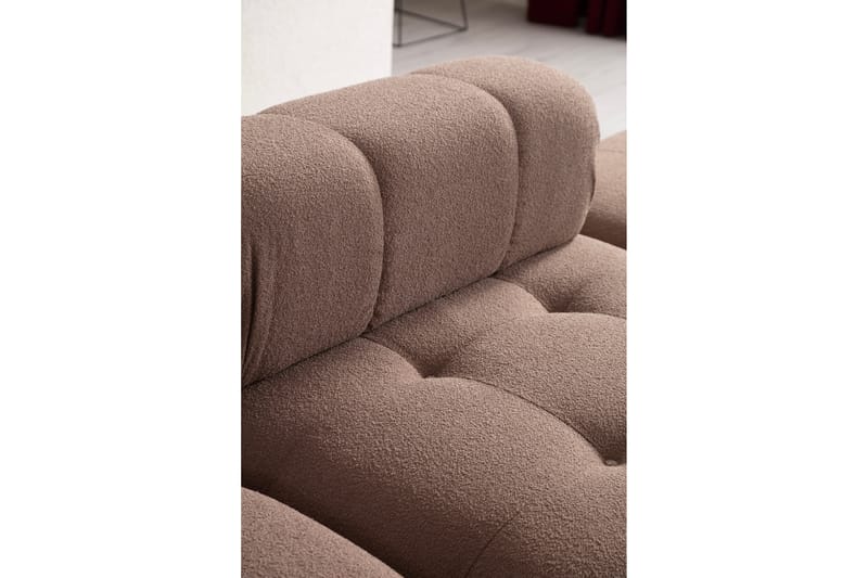 Boblende Sofa 2-seter Belgin - Cappuccino - Møbler - Sofaer - 2 seter sofa