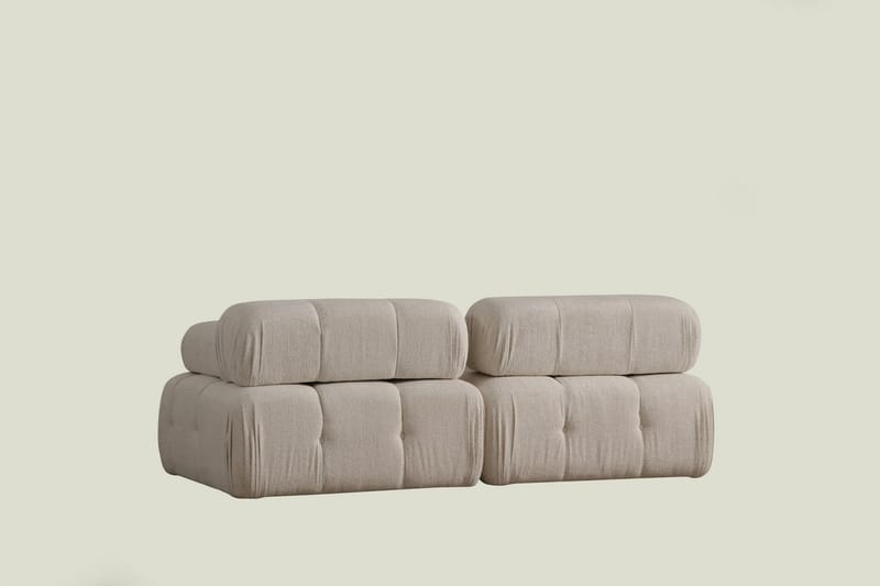 Boblende Sofa 2-seter Belgin - Lysebeige - Møbler - Sofaer - 2 seter sofa