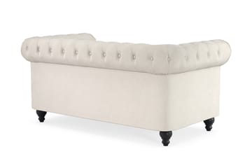 2-seter Sofa Chester Lyx - Beige Fløyel - Møbler - Sofaer - Chesterfield sofaer