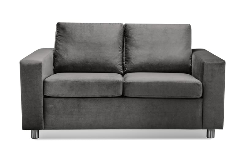 Fløyelssofa Nevada 2-seter - Mørkgrå - Møbler - Sofaer - 2 seter sofa