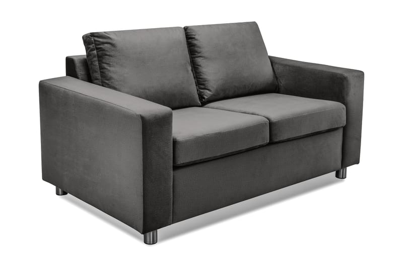 Fløyelssofa Nevada 2-seter - Mørkgrå - Møbler - Sofaer - 2 seter sofa