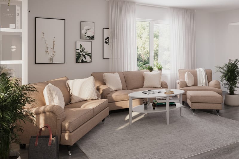 Oxford Classic 2-seters Sofa - Mørk beige - Møbler - Sofaer - 2 seter sofa