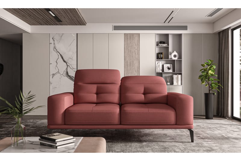 Sofa Adroana 2-seters - Rosa - 2 seter sofa