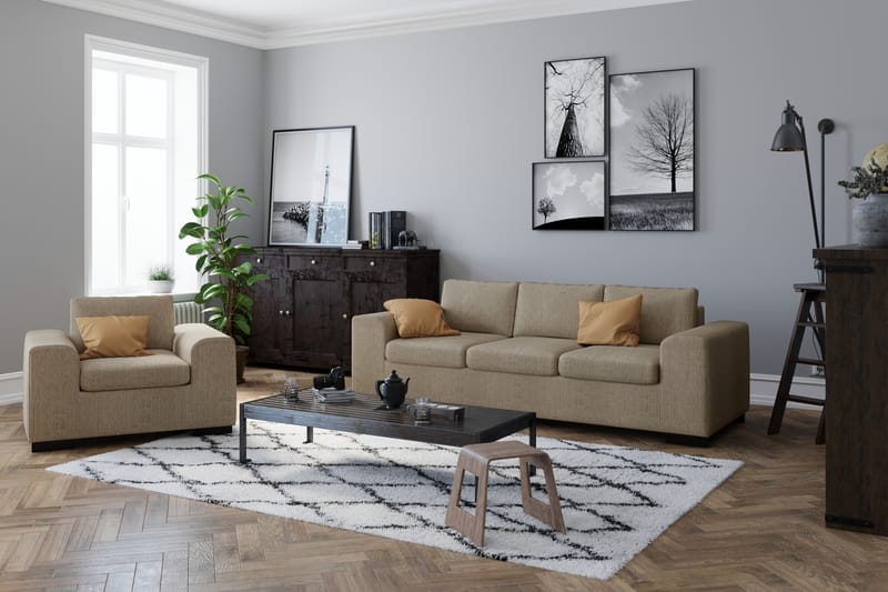 Sofa Alter 2-seter - Beige - M�øbler - Sofaer - 2 seter sofa