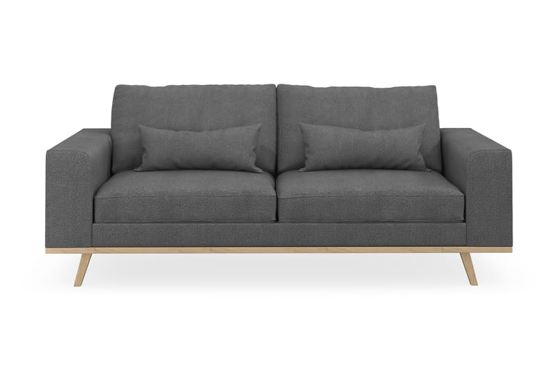 Sofa Haga 2-seter Lin - Grå - Møbler - Sofaer - 2 seter sofa