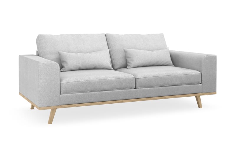 Sofa Haga 2-seter Lin - Lysegrå - Møbler - Sofaer - 2 seter sofa