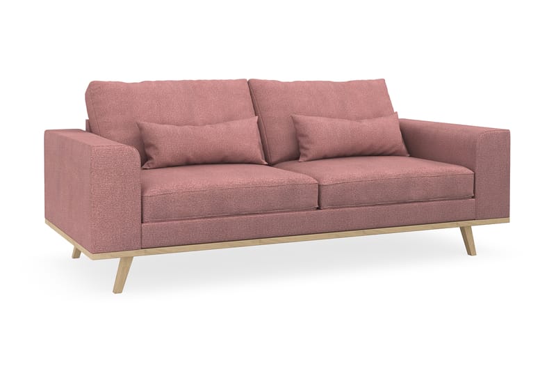 Sofa Haga 2-seter Lin - Lyserød - Møbler - Sofaer - 2 seter sofa