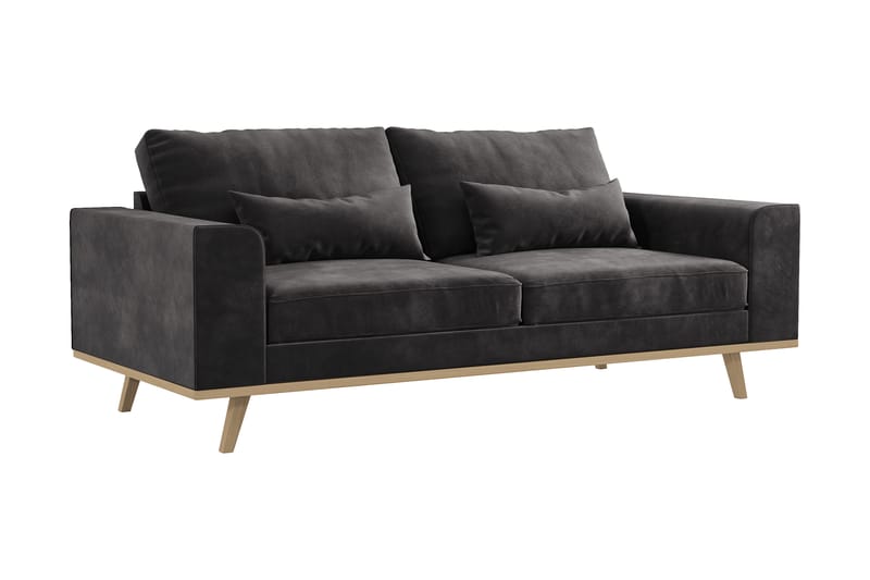 Sofa Haga 2-seter Lin - Mørkegrå - Møbler - Sofaer - 2 seter sofa