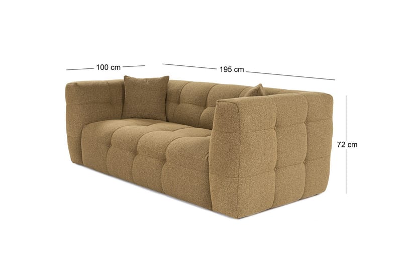 Sofa Manato 2-sits - Khaki - 2 seter sofa