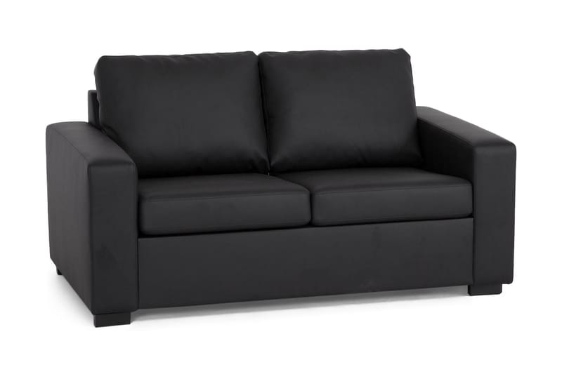 Sofa Nevada 2-seter Kunstlær - Svart - Møbler - Sofaer - 2 seter sofa