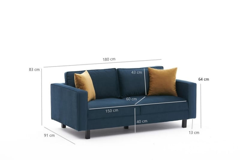 Sofa Vivianna 2-seters - Grønn - Møbler - Sofaer - 2 seter sofa