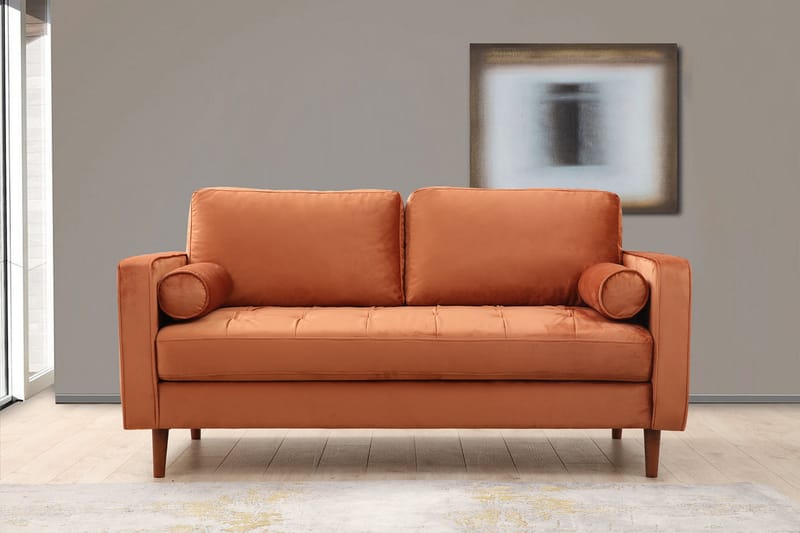 Sofa Puento 2-seters - Oransje - Møbler - Sofaer - 2 seter sofa