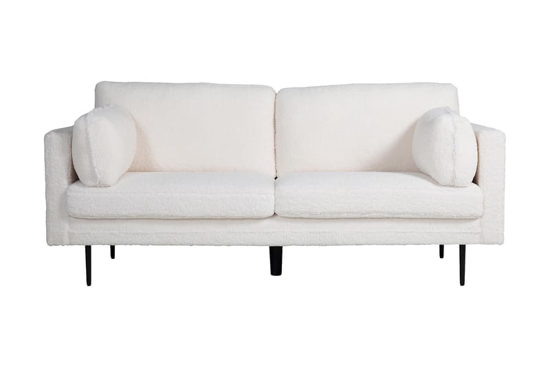 3-seter Arianos Sofa Teddymateriale - Hvit - Møbler - Sofaer - 3 seter sofa