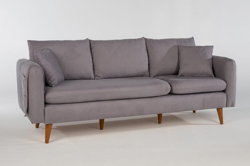 3-seter Franchak Sofa - Grå - Møbler - Sofaer - 3 seter sofa