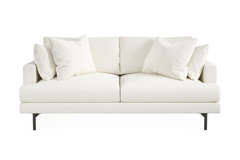 3-seter Sofa Armunia - Hvit Bouclé - Møbler - Sofaer - 3 seter sofa