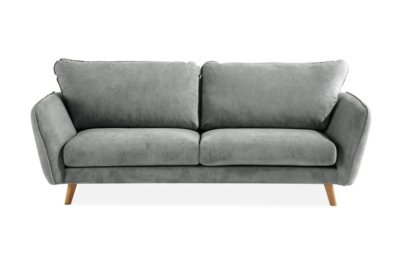 3-seter Sofa Colt Lyx - Grå/Eik - Møbler - Sofaer - 3 seter sofa