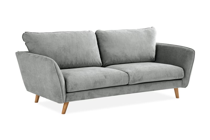 3-seter Sofa Colt Lyx - Grå/Eik - Møbler - Sofaer - 3 seter sofa