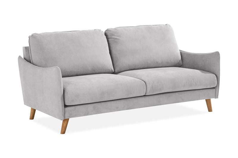 3-seter Sofa Colt Lyx - Lysegrå/Eik - Møbler - Sofaer - 3 seter sofa