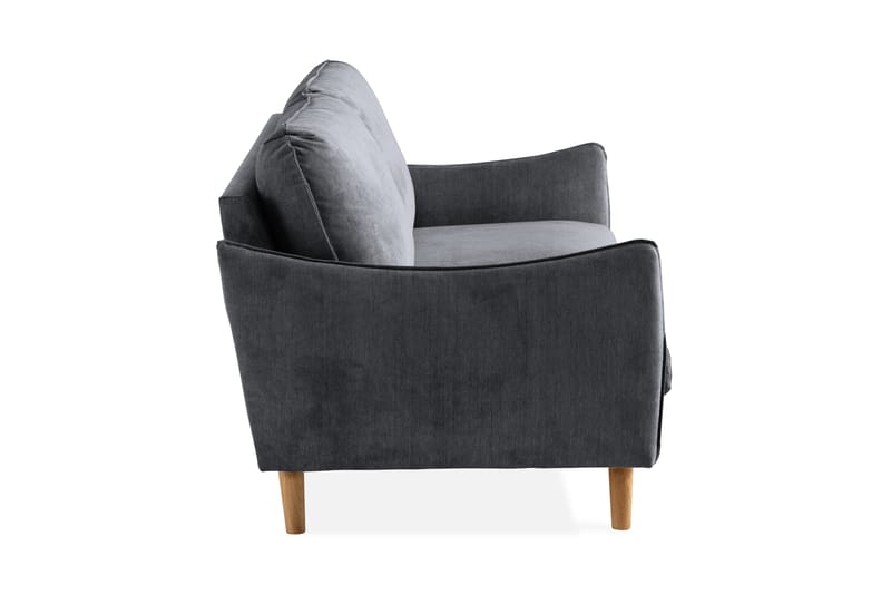 3-seter Sofa Colt Lyx - Mørkegrå/Eik - Møbler - Sofaer - 3 seter sofa