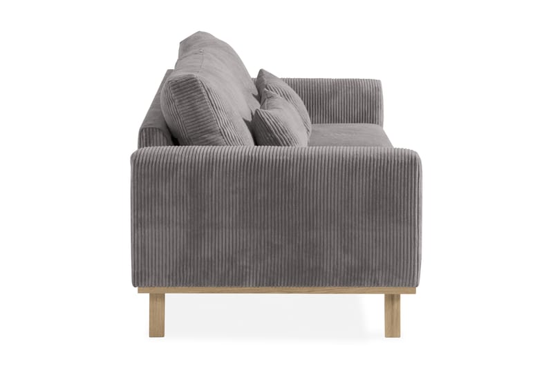 3-seter Sofa Haga Cordfløyel - Grå - Møbler - Sofaer - 3 seter sofa