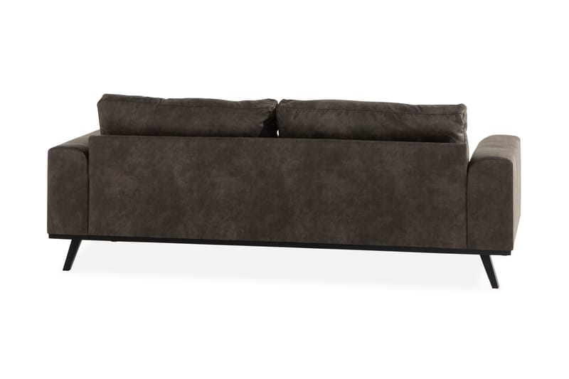 3-seters Haga Kunstlær - Mørkegrå - Møbler - Sofaer - 3 seter sofa