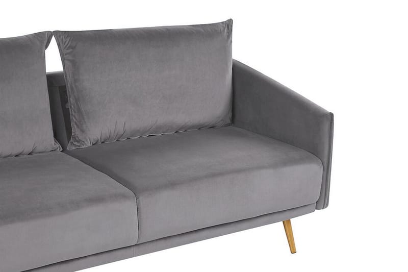 3-seters Sofa Aarsby - Fløyel/Grå - Møbler - Sofaer - 3 seter sofa