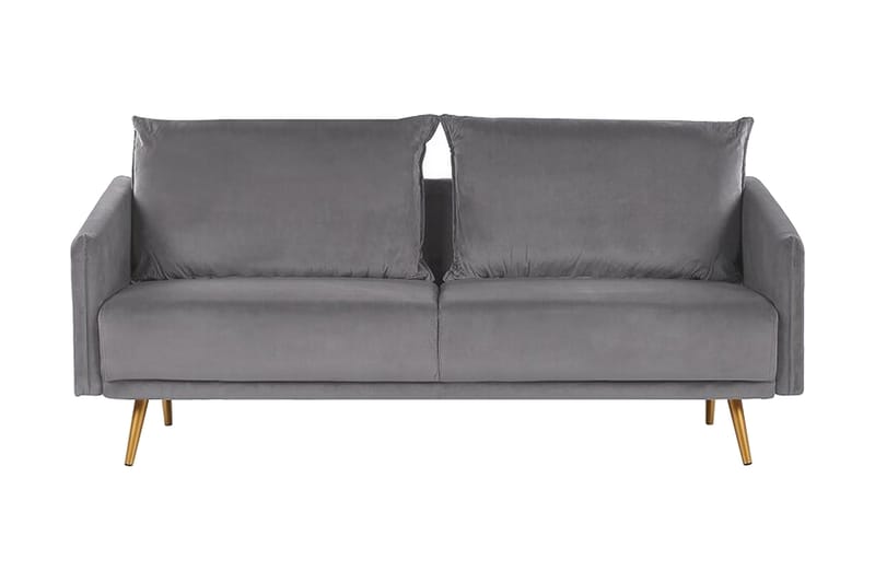 3-seters Sofa Aarsby - Fløyel/Grå - 3 seter sofa