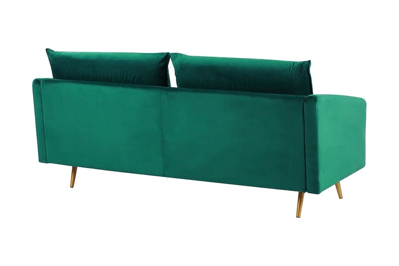 3-seters Sofa Aarsby - Fløyel/Grønn - Møbler - Sofaer - 3 seter sofa