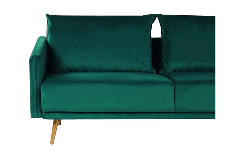 3-seters Sofa Aarsby - Fløyel/Grønn - Møbler - Sofaer - 3 seter sofa