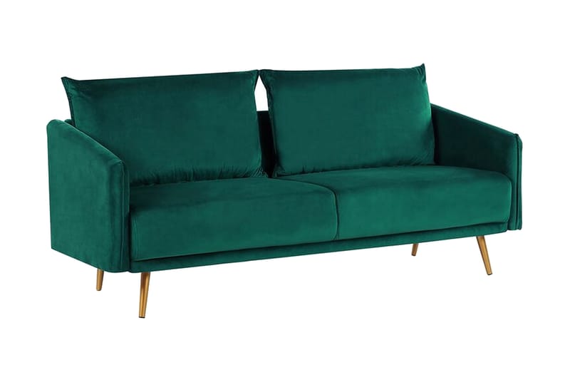 3-seters Sofa Aarsby - Fløyel/Grønn - Møbler - Sofaer - 3 seter sofa