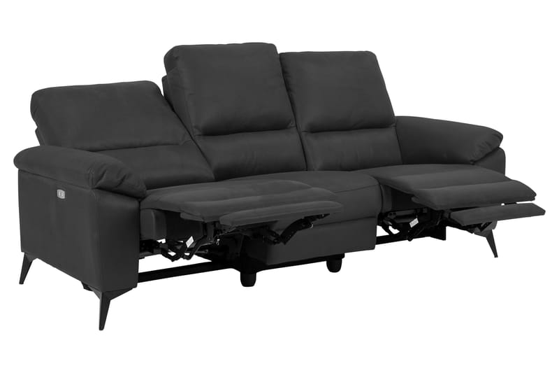 3-seters Sofa Kragsta Elektrisk - Grå / Svart - Møbler - Sofaer - 3 seter sofa