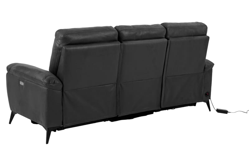 3-seters Sofa Kragsta Elektrisk - Grå / Svart - Møbler - Sofaer - 3 seter sofa