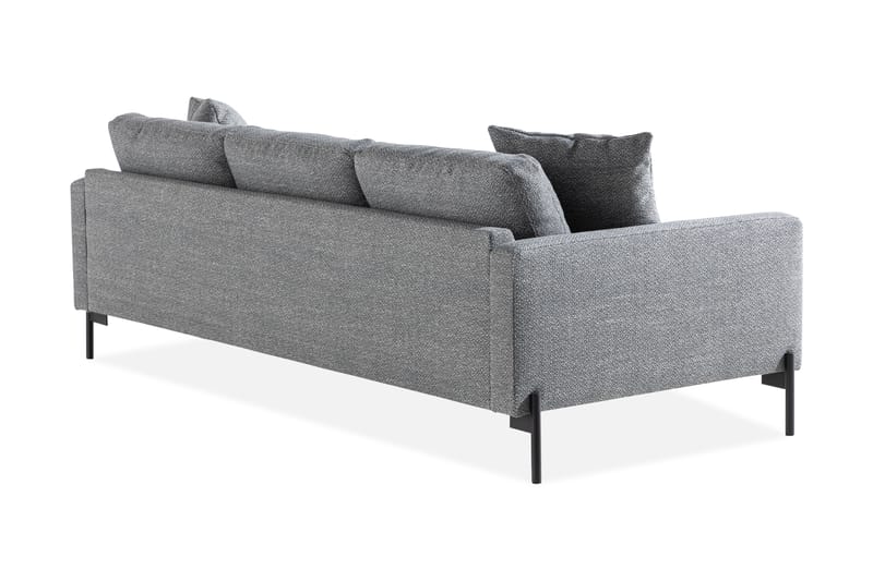 3-seters Sofa Ljuvlig med Pynteputer - Grå - Møbler - Sofaer - 3 seter sofa