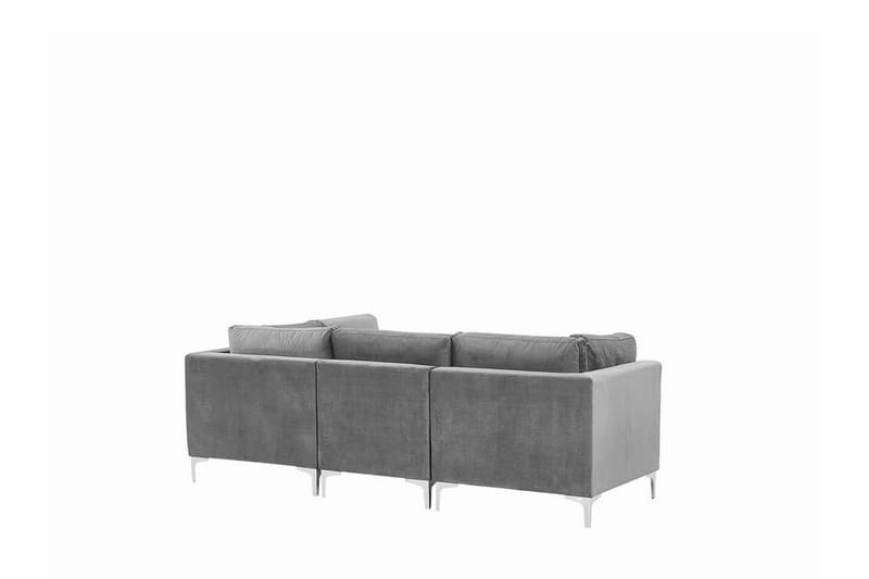 3-seters Sofa Samkom - Fløyel/Grå - Møbler - Sofaer - 3 seter sofa