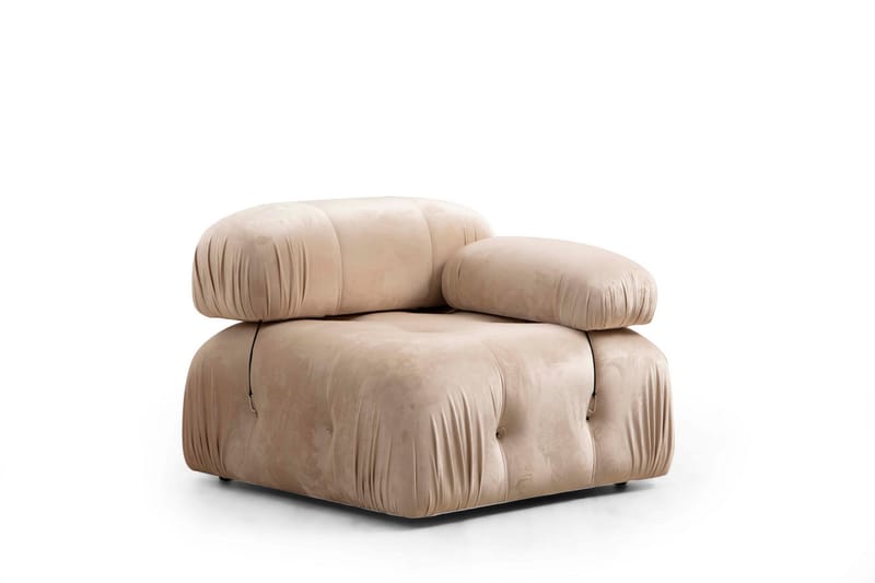 Boblende Sofa 3-seter Belgin - Beige - Møbler - Sofaer - 3 seter sofa